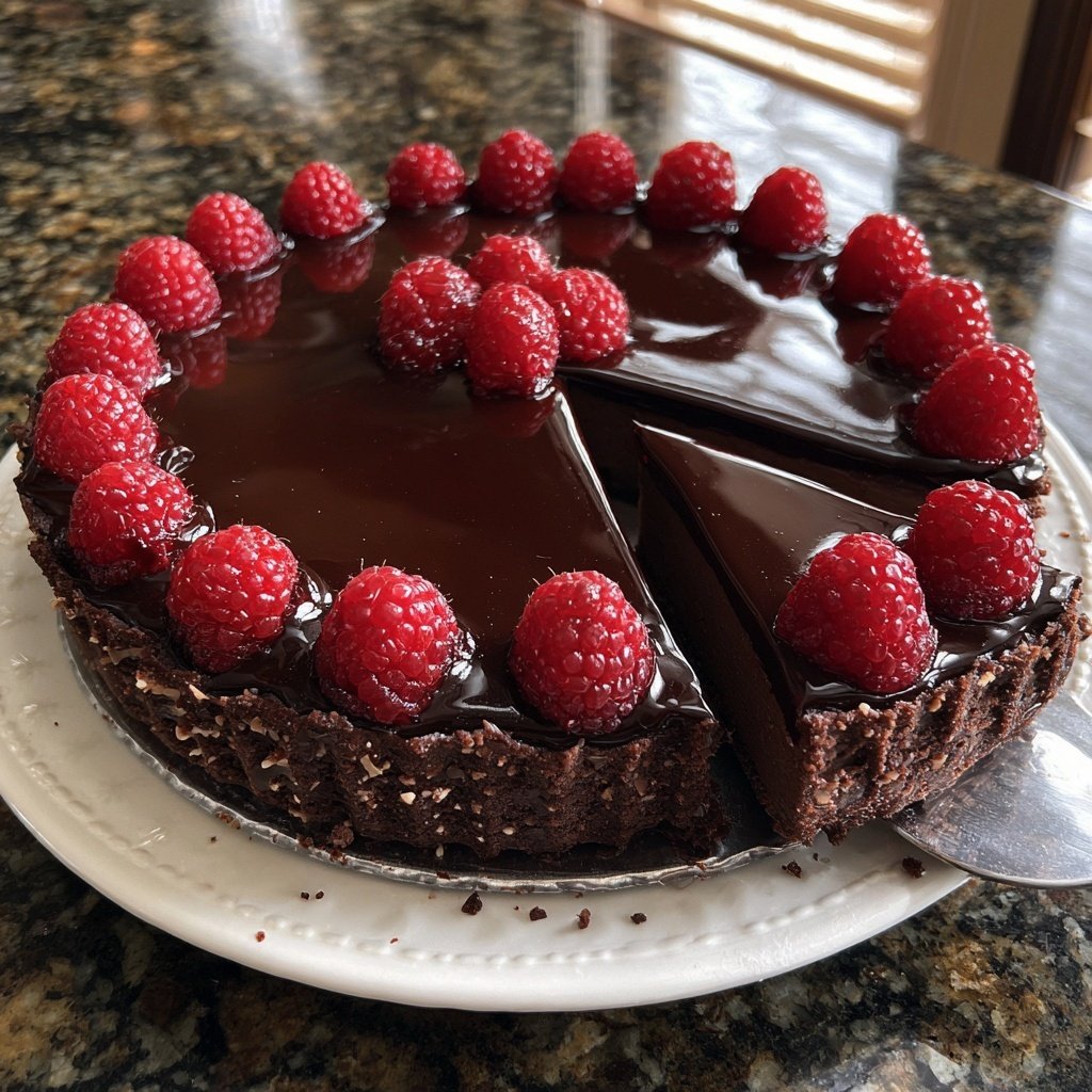 Elegant Chocolate Raspberry Tart