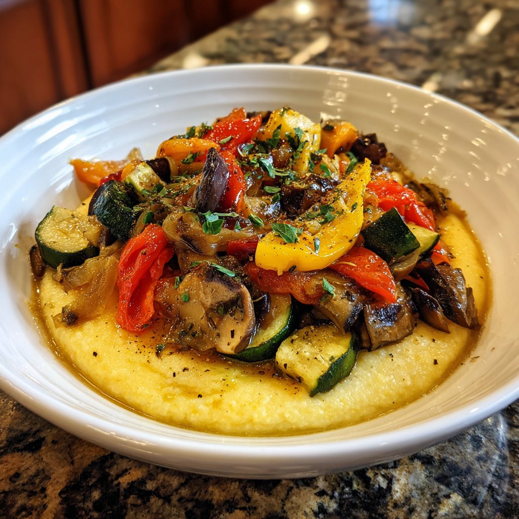 Easy Ratatouille with Polenta