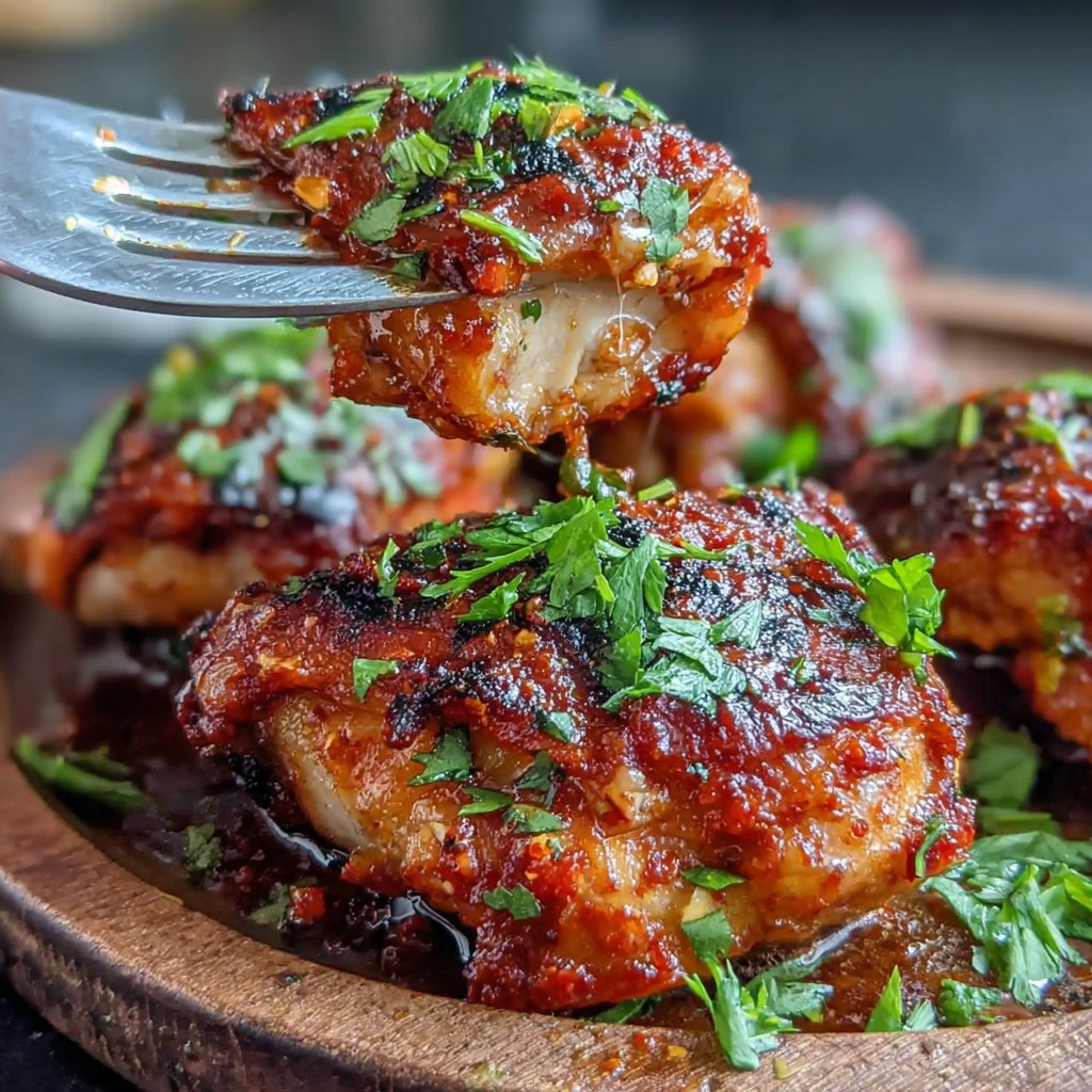 Spicy Harissa Chicken Thighs