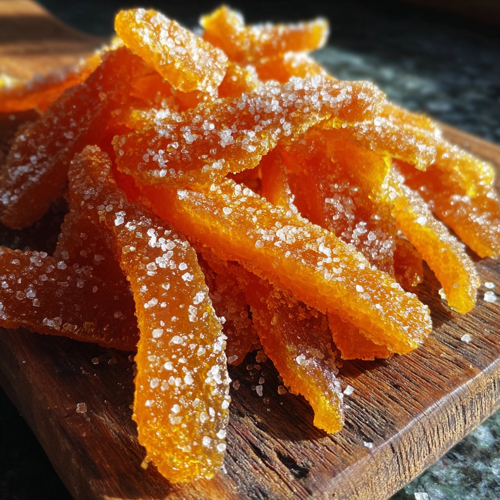 Candied Orange Peel Sugar Crystals