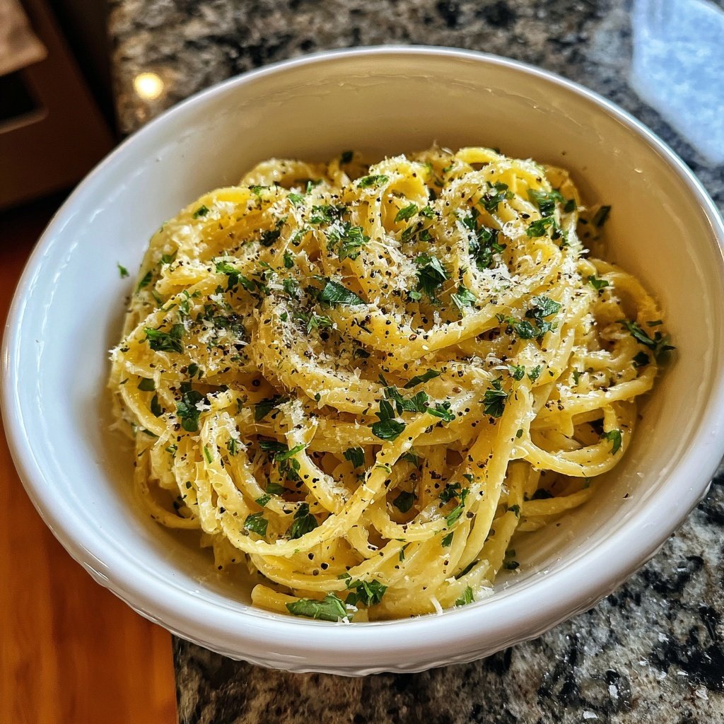 Quick Garlic Butter Pasta